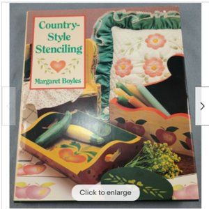 Country-Style Stenciling Pattern Book Home Decor Craft Margaret Boyle Hard Cover